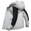 Wholesale Custom Cheap Winter Down Filled Jacket New Mens Long White Black Warm Hooded 90% Duck Down Jacket